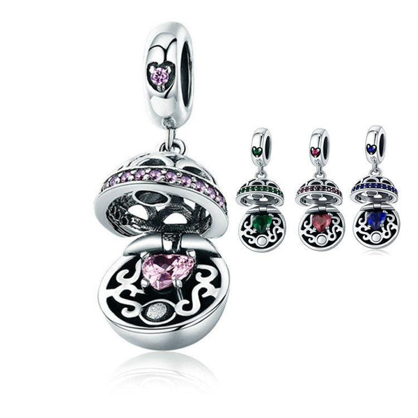 925 Sterling Silver Zircon Pendant With Parts Scc689 G Charms & Pendants