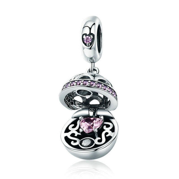 925 Sterling Silver Zircon Pendant With Parts Scc689 G Charms & Pendants