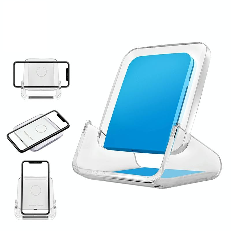 10W 3 In Vertical Wireless Charger Blue Chargers & Cradles