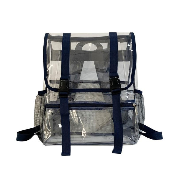 Waterproof Travel Backpack Pvc Material Blue Backpacks