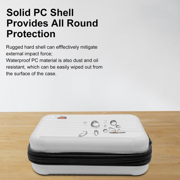 Waterproof Hard Shell Storage Bag For Amagisn Compact Size_White Camera Cases Bags & Covers