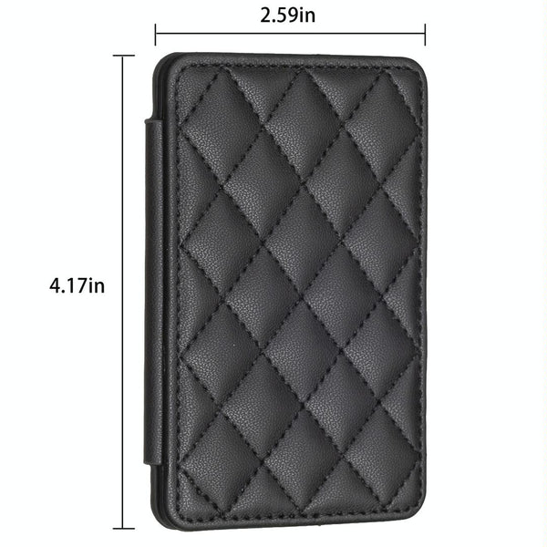 Parallel Deals Rhombus Pattern Card Bag Back Sticker For Mobile Phones Black Cases Covers & Skins