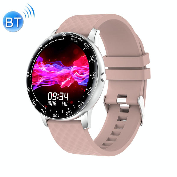 1.75 Inch Hd Round Screen Silicone Strap Smart Sports Watch Pink Smart Watches