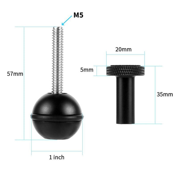 Ball Head Adapter For Underwater Photography Lights_Black Other Camera & Photo Accs