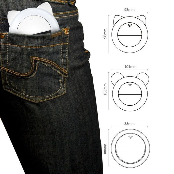 2 Pack Large Capacity Live Video Conference Ring Light For Mobile Phone Selfies_Mouse Ears Selfie Lights