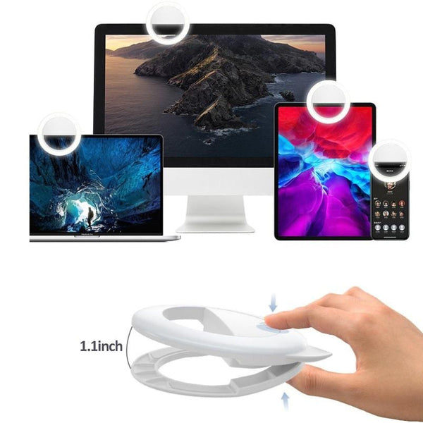 2 Pack Large Capacity Live Video Conference Ring Light For Mobile Phone Selfies_Mouse Ears Selfie Lights