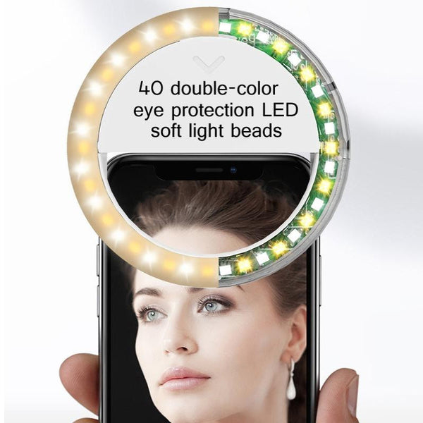 2 Pack Large Capacity Live Video Conference Ring Light For Mobile Phone Selfies_Mouse Ears Selfie Lights