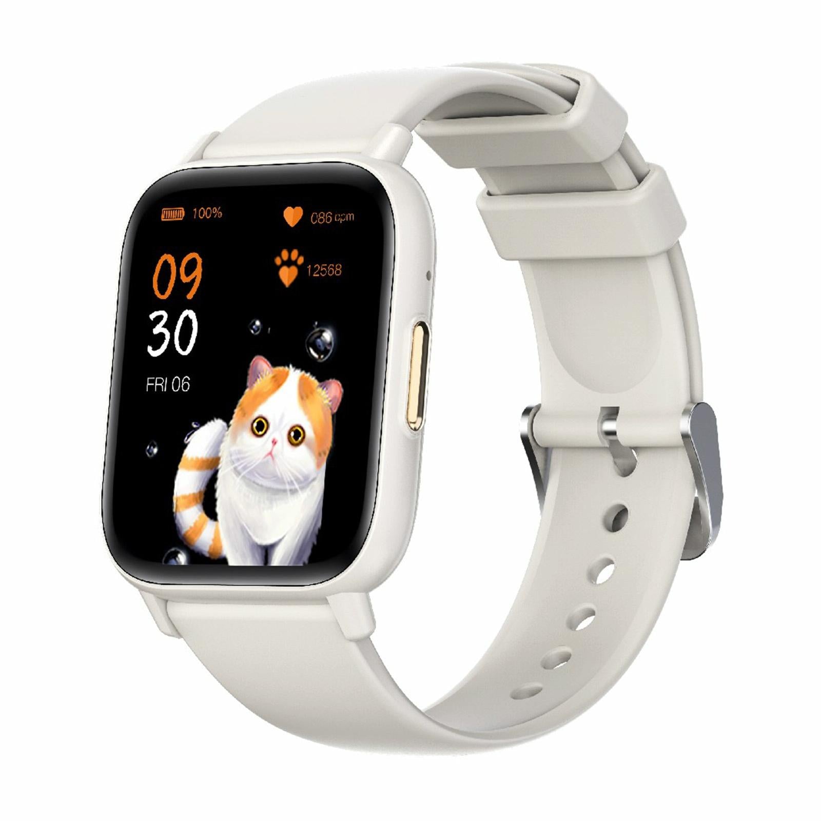 1.83 Inch Bt5.2 Smart Sport Watch With Bluetooth Call Sleep & Health Monitor White Smart Watches