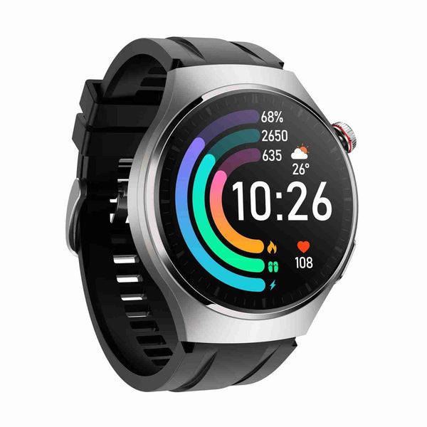 1.43 Inch Amoled Ip67 Smart Call Watch Support Ecg / Body Temperature Blood Glucose Monitoring Black Smart Watches
