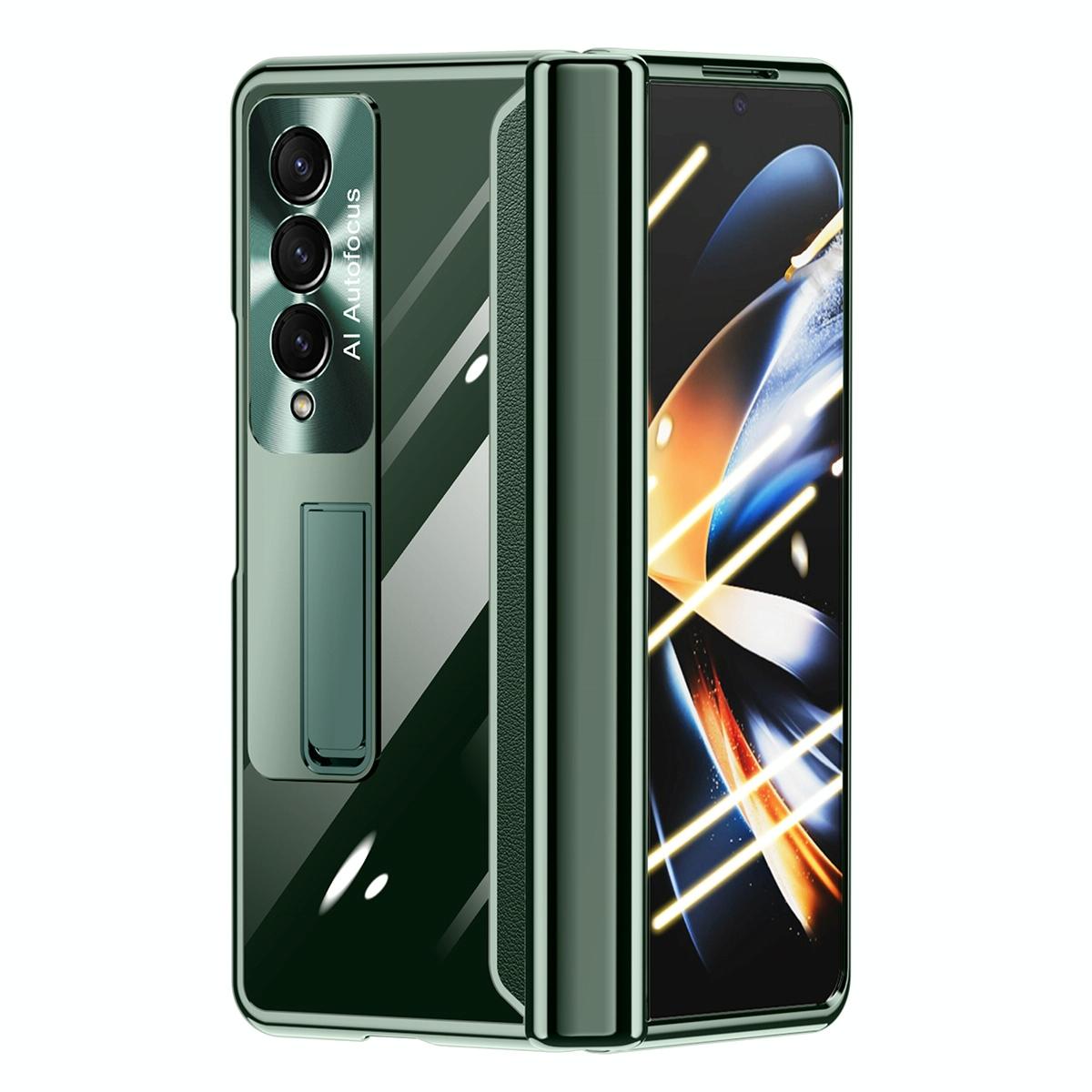 For Samsung Galaxy Z Fold4 5G Full Body Hinge Case Electroplated Green Cases Covers & Skins