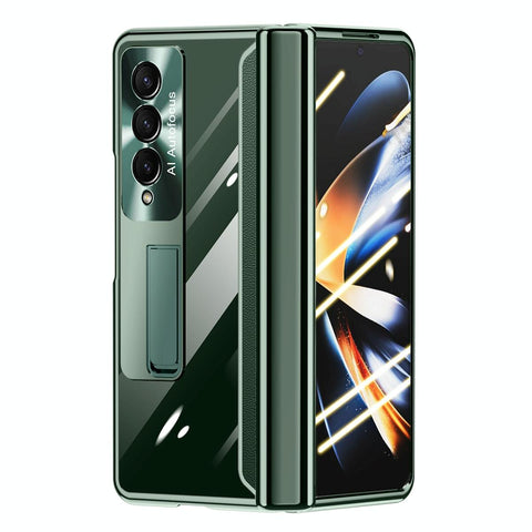 For Samsung Galaxy Z Fold4 5G Full Body Hinge Case Electroplated Green Cases Covers & Skins