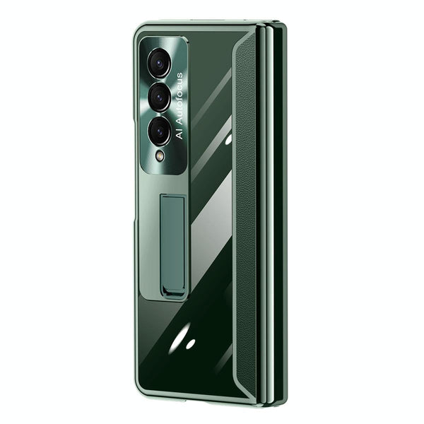 For Samsung Galaxy Z Fold4 5G Full Body Hinge Case Electroplated Green Cases Covers & Skins