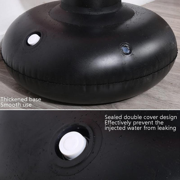 Vertical Inflatable Non Tumbler Boxing Column Height 160 Cm Black Punching Bags
