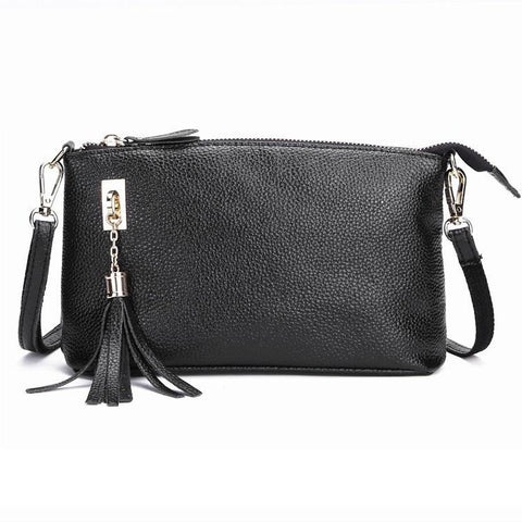 Fringed One Shoulder Bag For Women Large Capacity Casual Black Women's Bags & Handbags