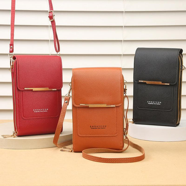 Multifunctional Touch Screen Crossbody Bag Black Bags