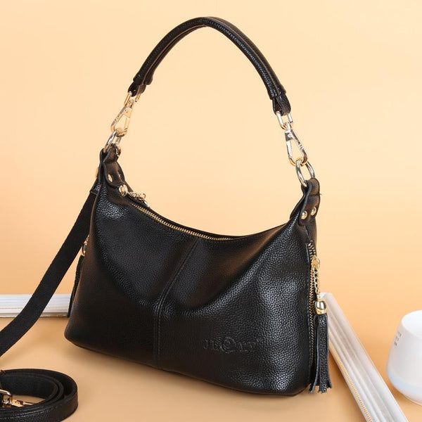 Stylish Middle Aged Women Shoulder Bag Black Women's Bags & Handbags