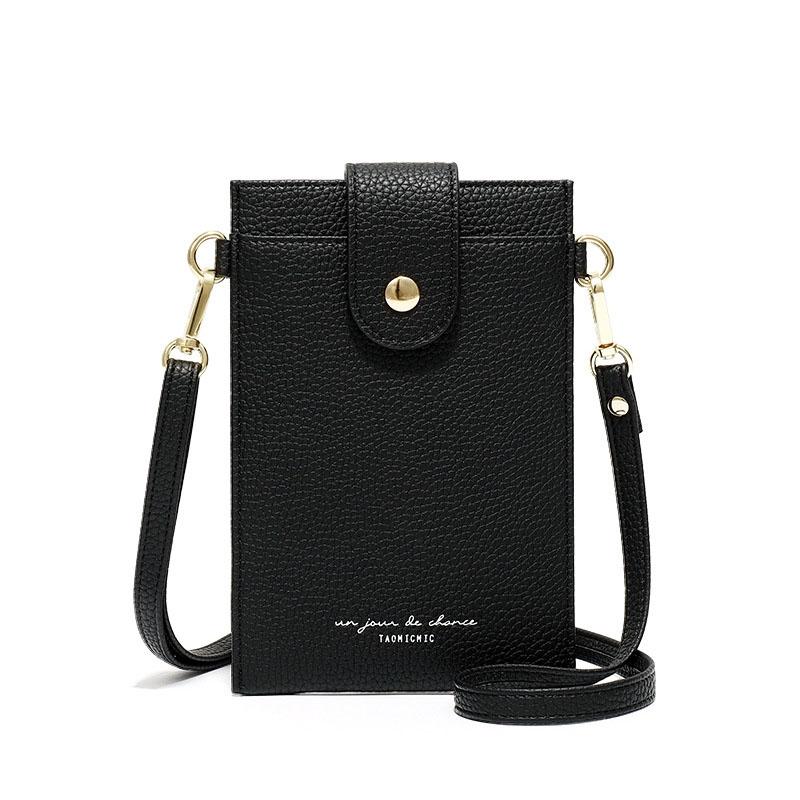 Stylish Thin Messenger Bag For Women Black Women's Bags & Handbags