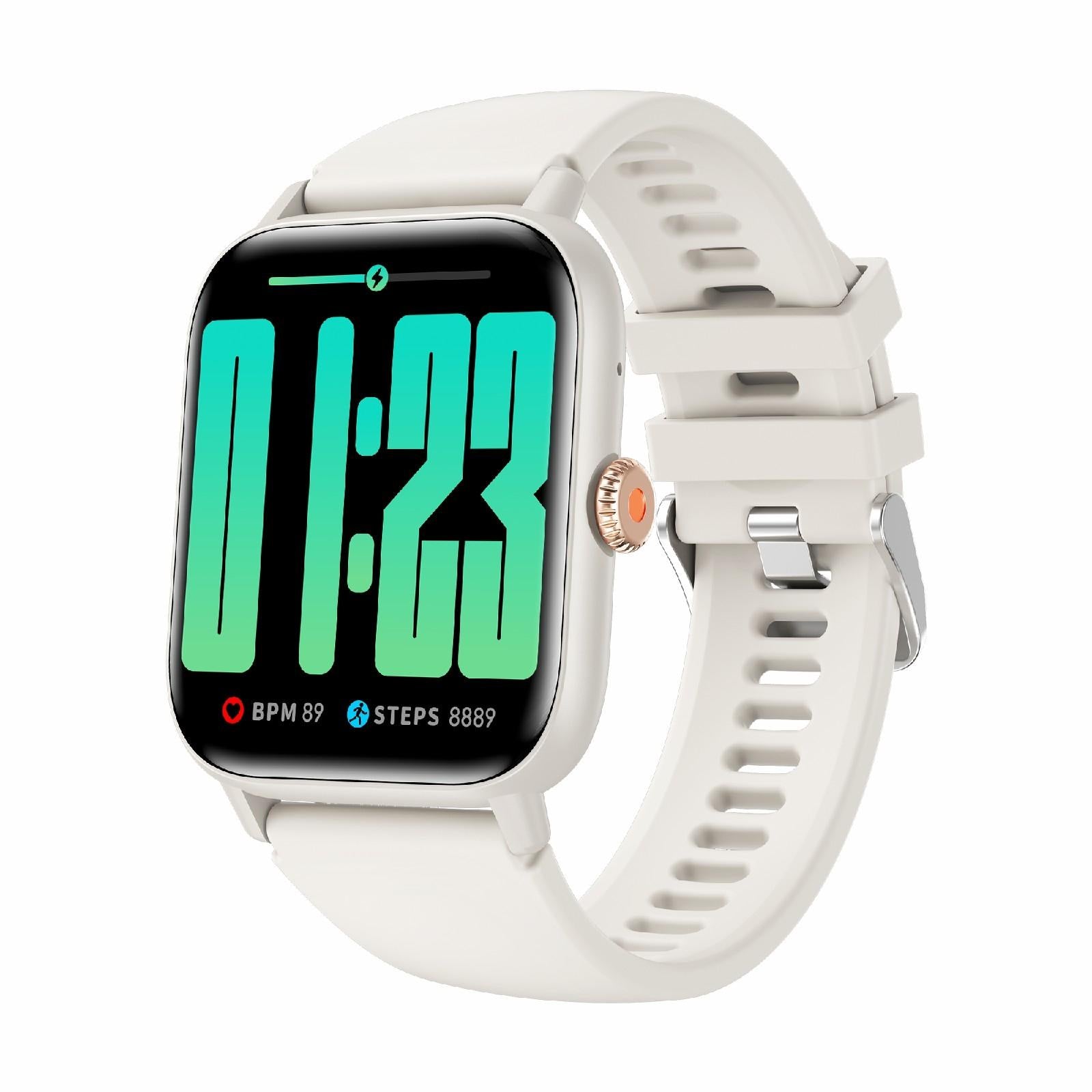 1.83 Inch Bt5.2 Smart Sport Watch With Bluetooth Call Sleep & Health Monitor White Smart Watches