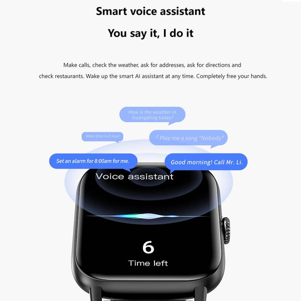 1.83 Inch Bt5.2 Smart Sport Watch With Bluetooth Call Sleep & Health Monitor White Smart Watches