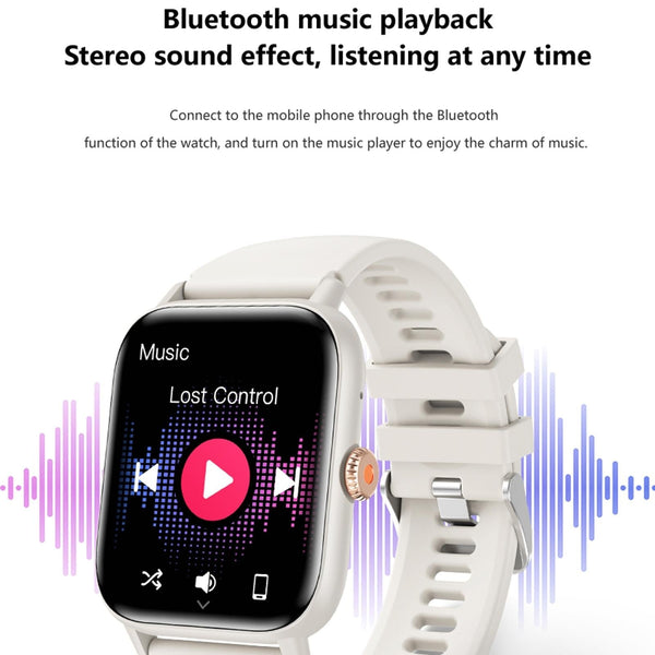 1.83 Inch Bt5.2 Smart Sport Watch With Bluetooth Call Sleep & Health Monitor White Smart Watches