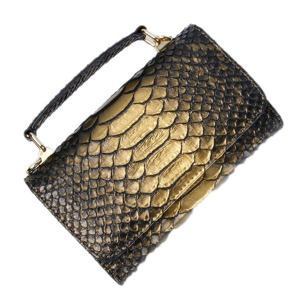 Versatile Lady Crossbody Wrist Bag Multi Functional Crocodile Head Yellow Women's Bags & Handbags