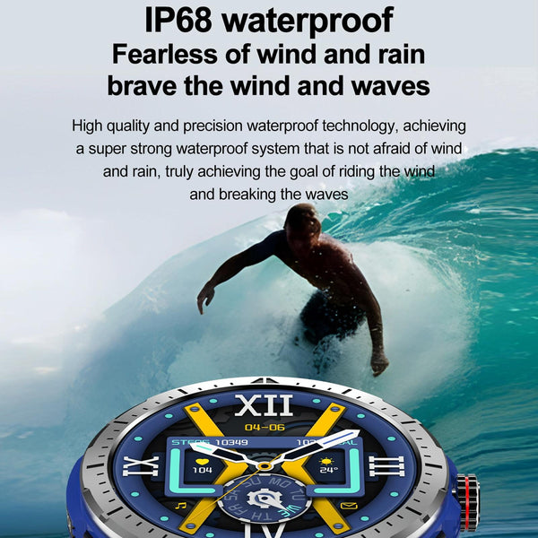 1.43 Inch Bt5.3 Ip68 Sport Smart Watch Support Bluetooth Call / Message Notification Heart Rate Blood Pressure Health Monitor Smart Watches