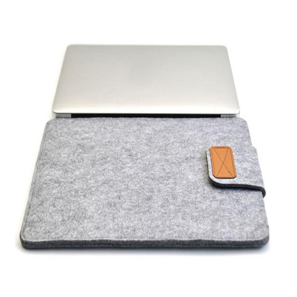 11 Inch Vertical Felt Laptop / Tablet Sleeve Bag Dark Gray Laptop Cases & Bags