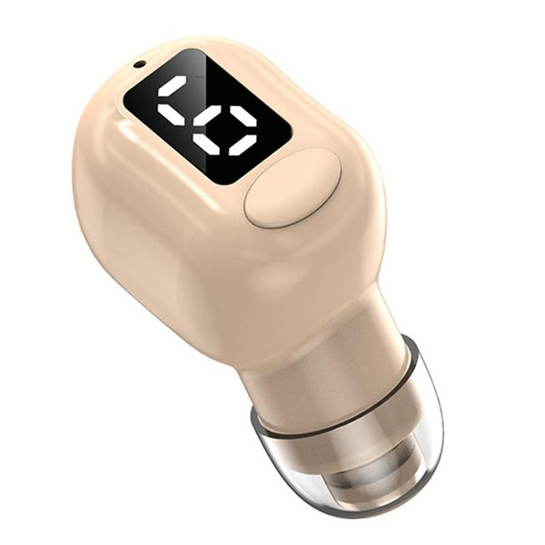 Mini Bluetooth Earphones With M5 Digital Display Black Earbuds