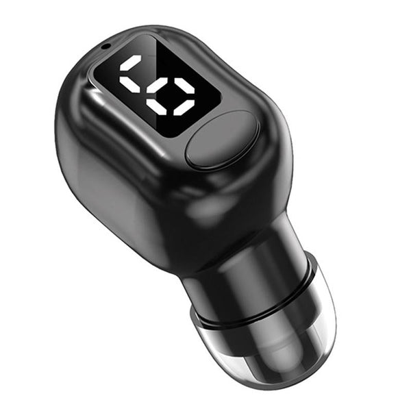 Mini Bluetooth Earphones With M5 Digital Display Black Earbuds