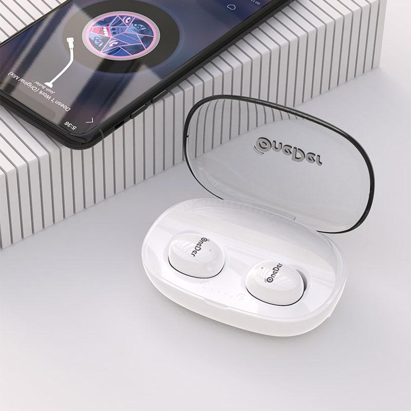 Waterproof Tws Bluetooth Earphones Hd Stereo Sound White Earbuds