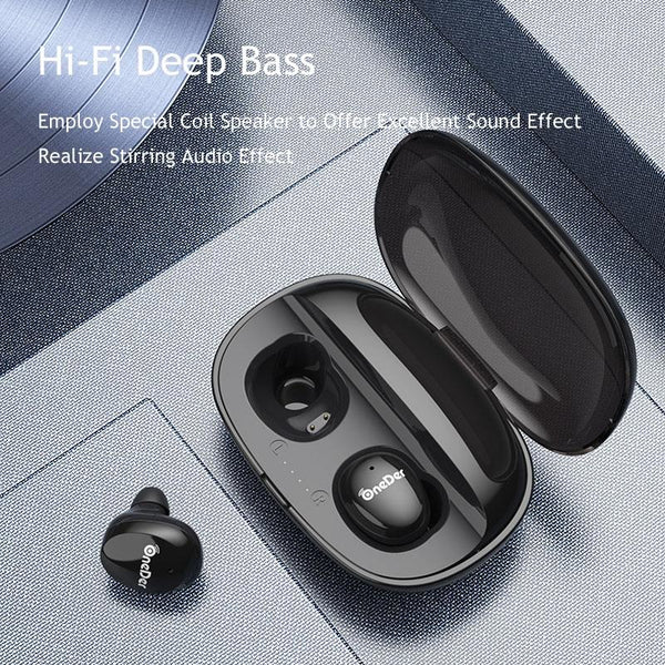 Waterproof Tws Bluetooth Earphones Hd Stereo Sound White Earbuds