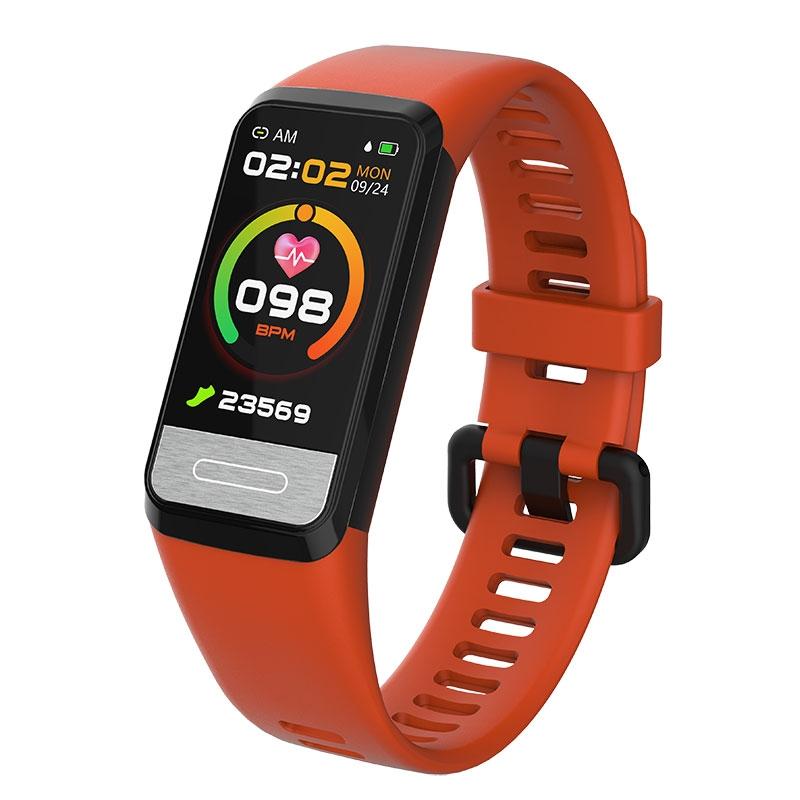 Smart Bracelet With Blood Oxygen Monitoring And Tft Hd Screen Red Activity Trackers
