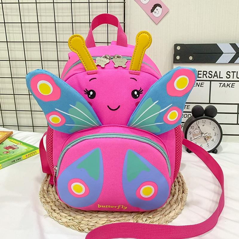 Girls Butterfly Backpack Compact And Colourful Rose Red Women Backpacks