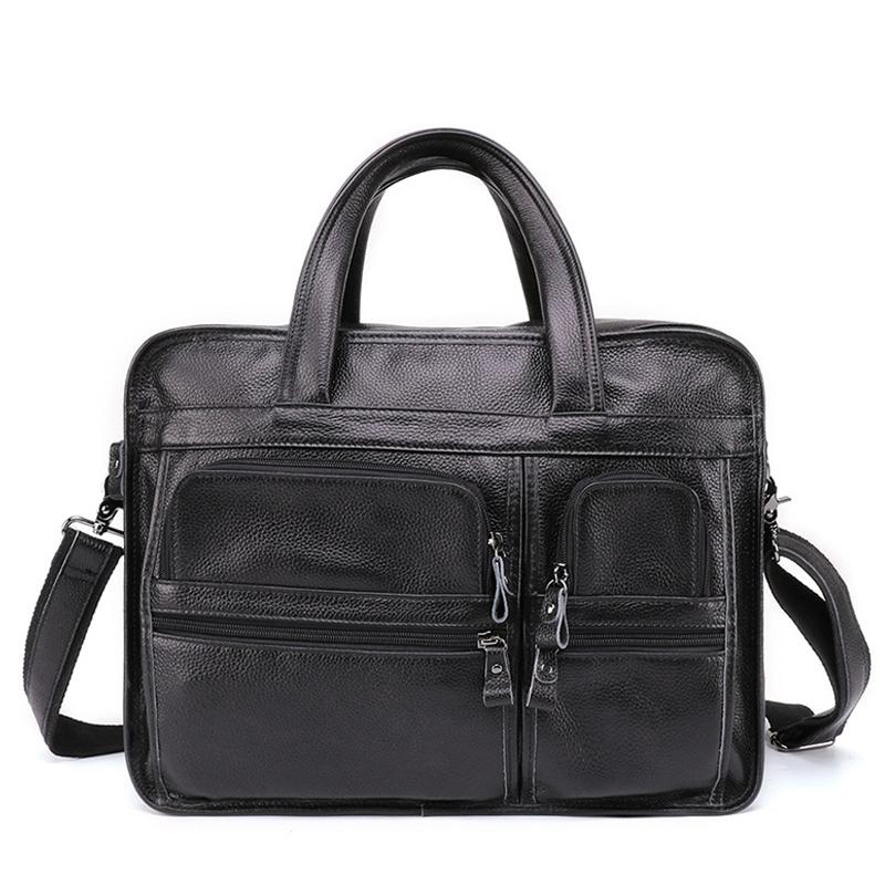 Men 15.6 Inch Business Handbag Casual Singer Shoulder Messenger Bag Black Bags