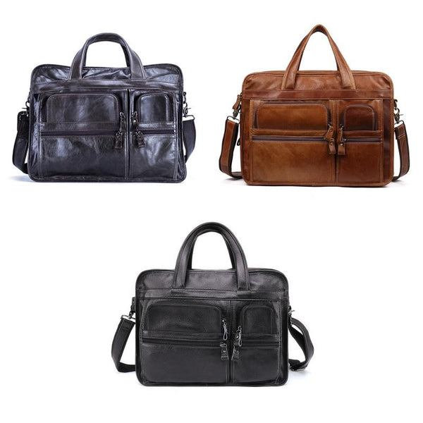 Men 15.6 Inch Business Handbag Casual Singer Shoulder Messenger Bag Black Bags