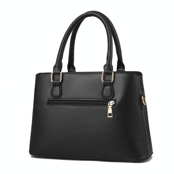 2 In 1 Women Casual Fashion Messenger Handbags Large Capacity Bag Black Women's Bags & Handbags
