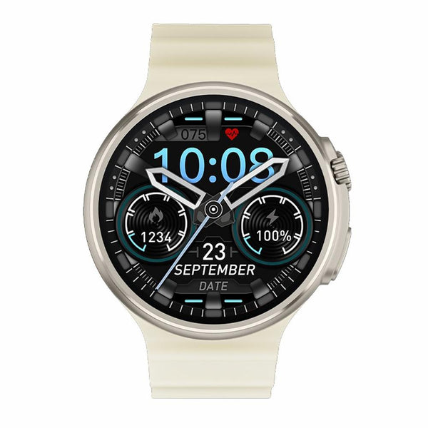 1.6 Inch Tft Round Screen Smart Watch Supports Voice Calls / Blood Oxygen Monitoring Grey Smart Watches