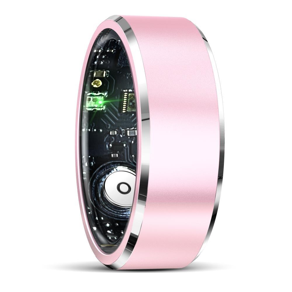 Smart Ring For Health Monitoring And Multiple Sports R5 Size 9 Pink Activity Trackers