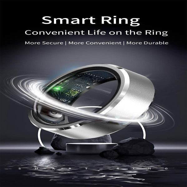 Smart Ring For Health Monitoring And Multiple Sports R5 Size 9 Pink Activity Trackers