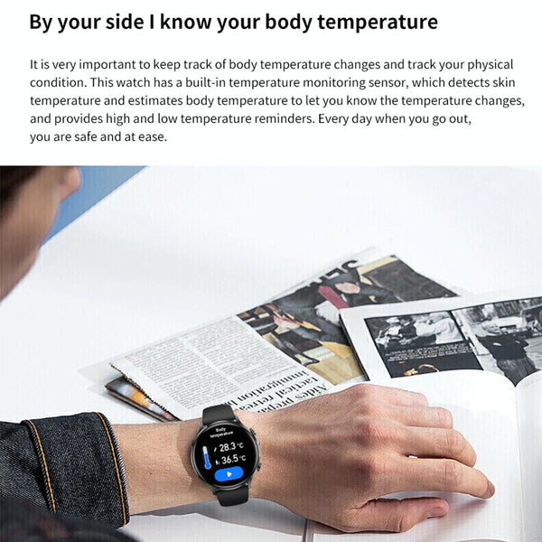 1.39" Bt5.2 Smart Sport Watch With Call Sleep Temp Heart & Health Monitor_Grey Smart Watches