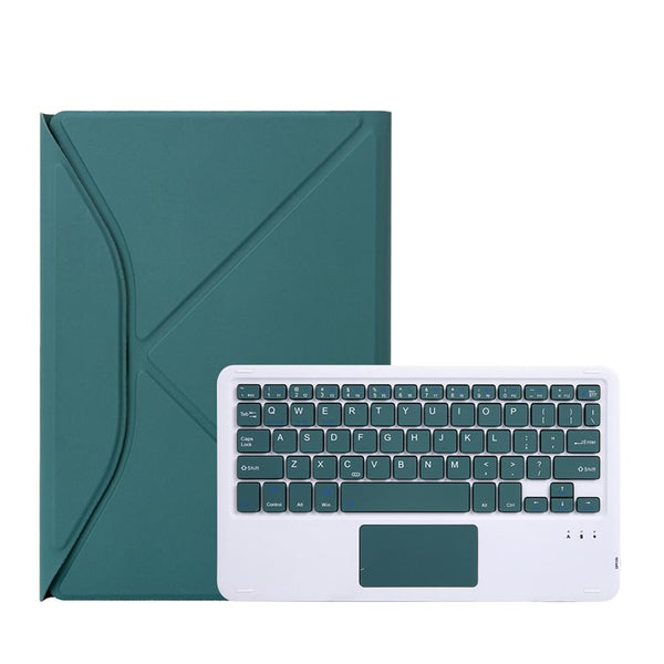 Bluetooth Keyboard Leather Case For Ipad Pro 11 With Pen Slot And Touchpad Green Keyboards