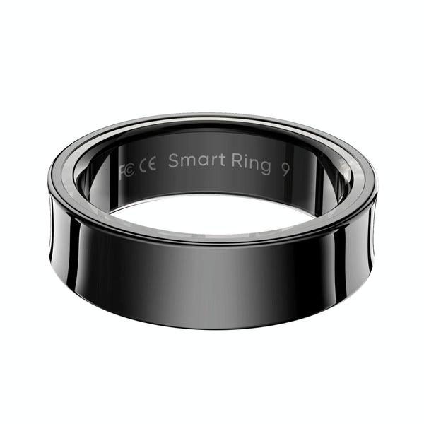 Smart Ring With Heart Rate Blood Oxygen Sleep Monitoring & Sports Modes Size 10 Silver Activity Trackers