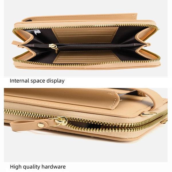 Floral Single Shoulder Cell Phone Bag For Women Apricot Women's Bags & Handbags