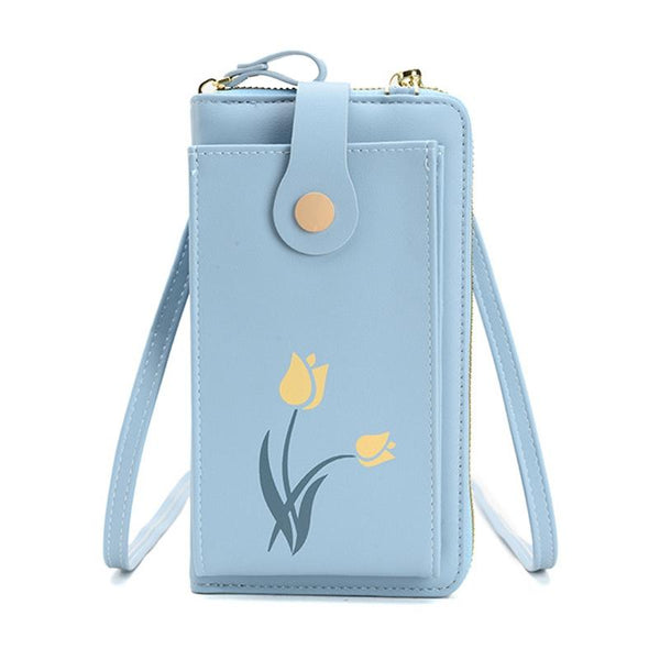 Floral Single Shoulder Cell Phone Bag For Women Apricot Women's Bags & Handbags