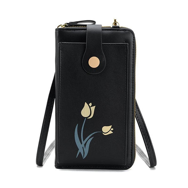 Floral Single Shoulder Cell Phone Bag For Women Apricot Women's Bags & Handbags