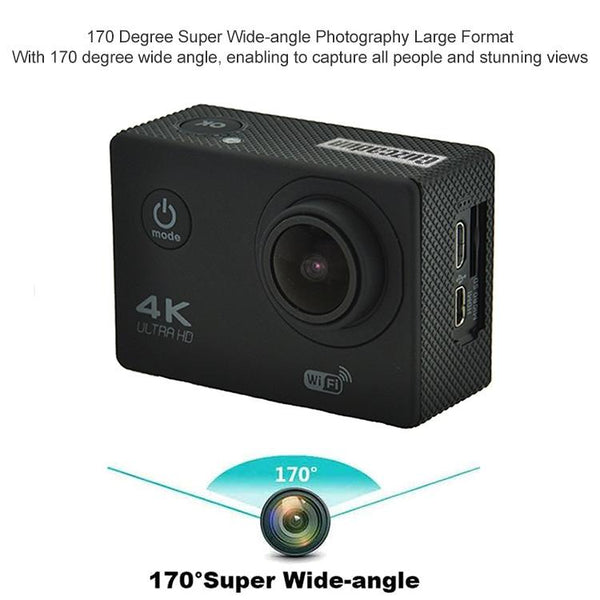 Waterproof 4K Action Camera For Cycling And Diving_Dark Pink Digital Cameras