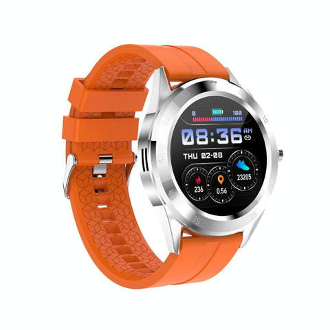 Waterproof Smart Watch With Heart Rate And Sleep Monitoring Ip68 Orange Smart Watches
