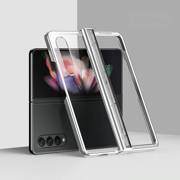 For Samsung Galaxy Z Fold4 5G Shockproof Pc Case Full Coverage Silver Cases Covers & Skins