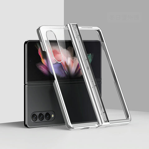 For Samsung Galaxy Z Fold4 5G Shockproof Pc Case Full Coverage Silver Cases Covers & Skins