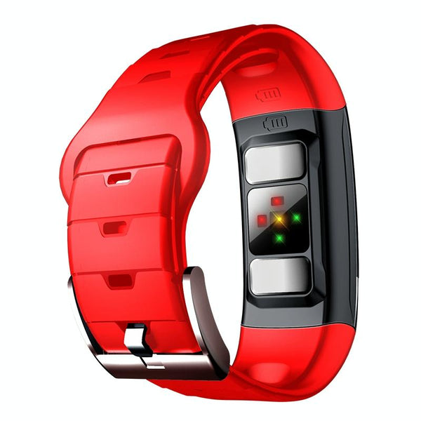 Smart Bracelet With Tft Hd Display Blood Oxygen & Sleep Monitoring Red Smart Watches
